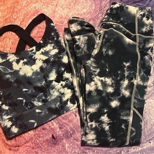 Xs fabletics leggings and sports bra set
